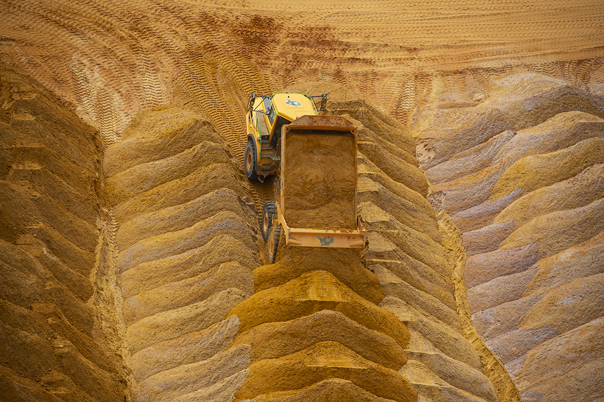 Vue aérienne hélicoptère BTP - photographie aérienne infrastructure