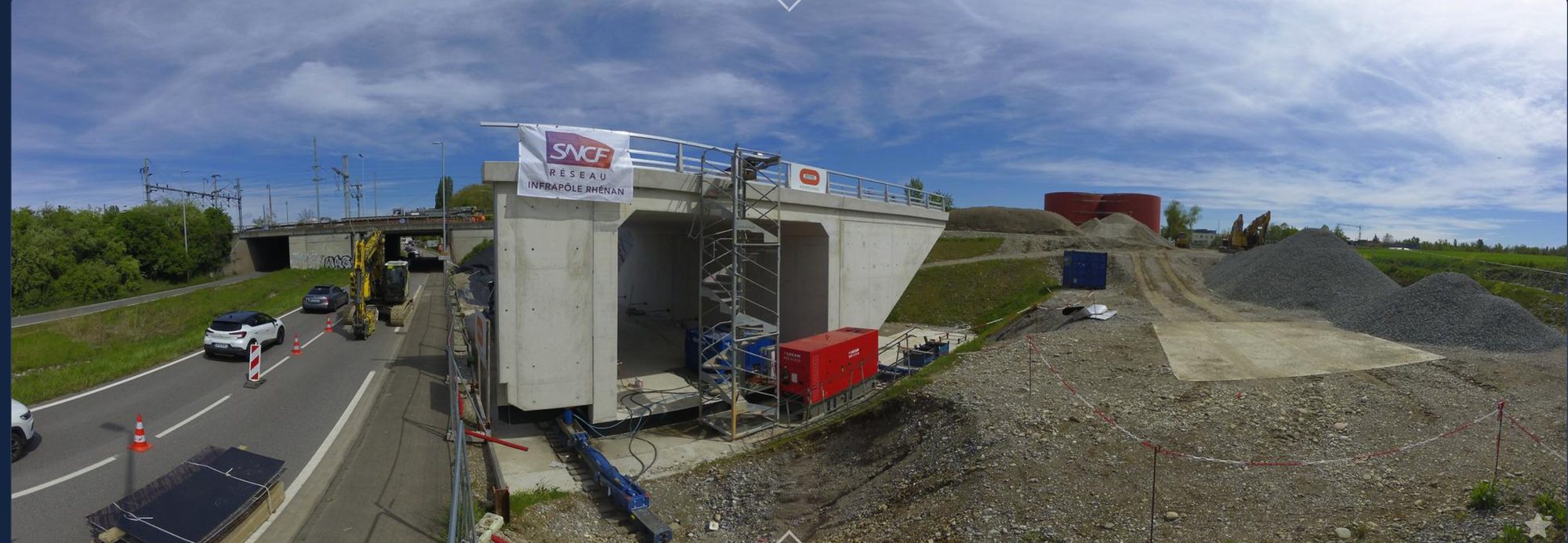 Caméra timelapse Saint-Louis Ouest, Alsace — Bouygues / SNCF